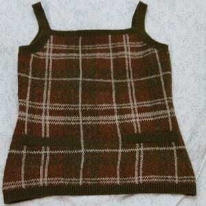 NEW Zara Olive and Brown Knit Sweater Faux Pockets..so  Cute!